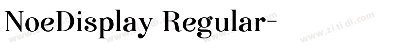 NoeDisplay Regular字体转换